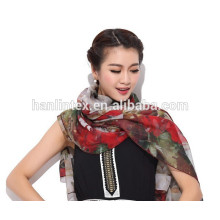 Cute children 100% polyester square scarf